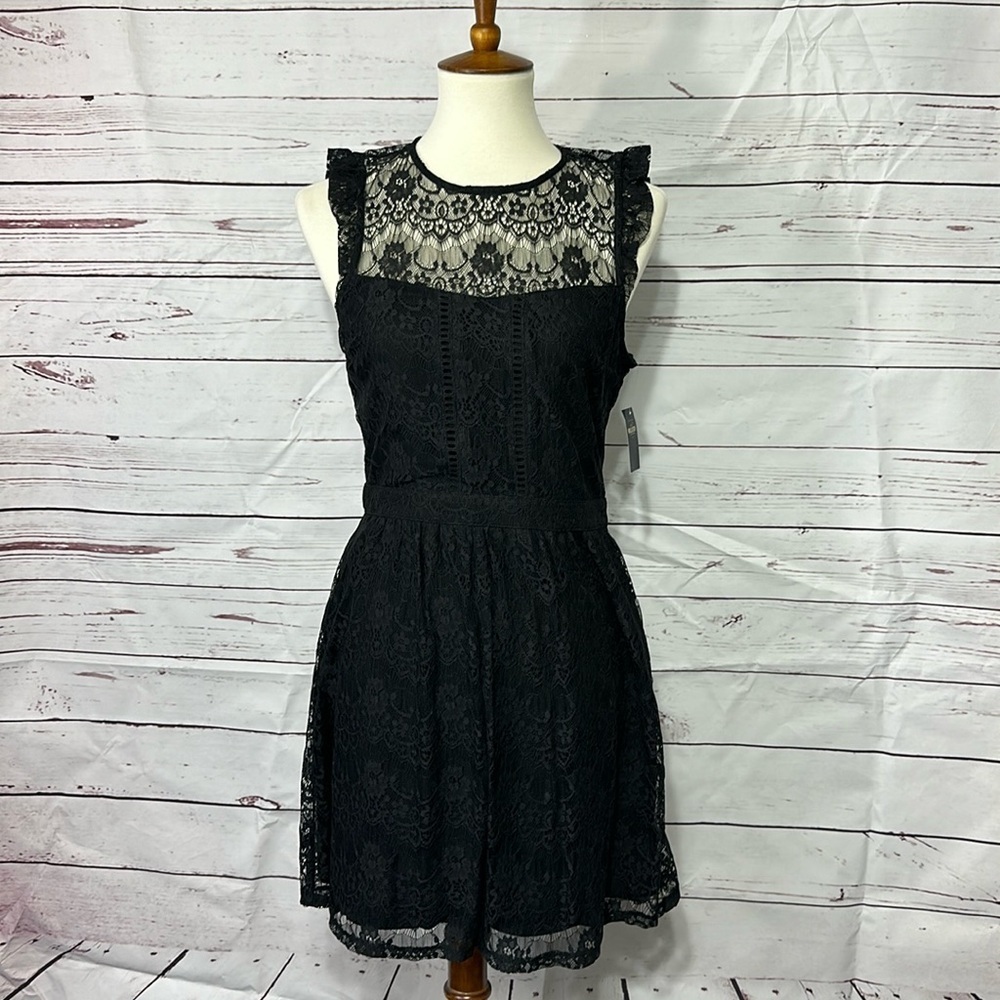 Elegant Black Lace Dress